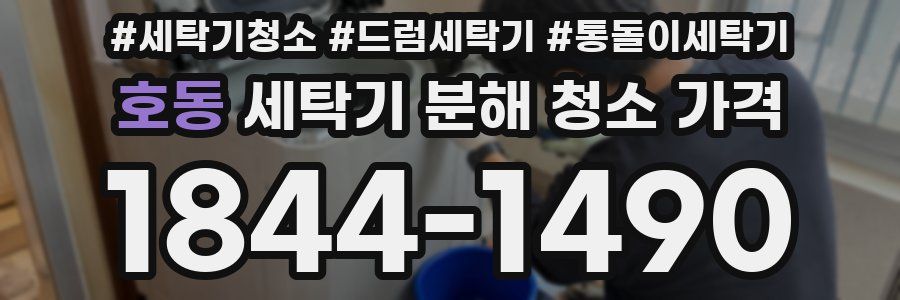호동 세탁기 분해 청소 가격