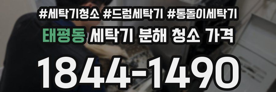 태평동 세탁기 분해 청소 가격