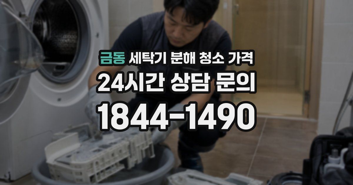 금동 세탁기 분해 청소 가격