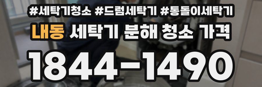 내동 세탁기 분해 청소 가격