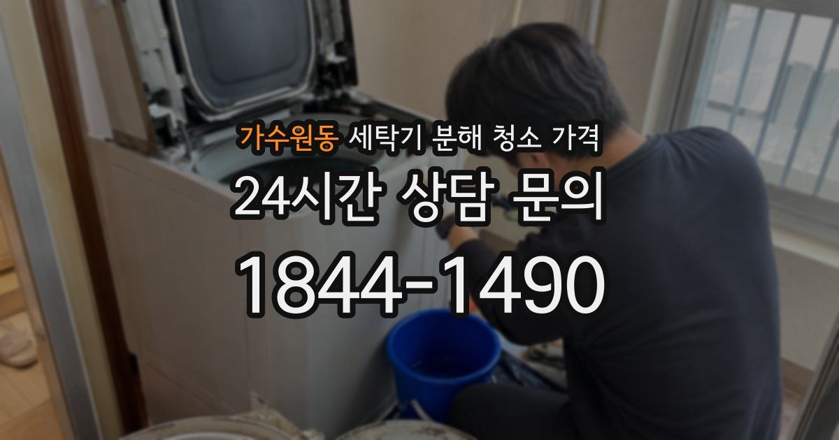 가수원동 세탁기 분해 청소 가격