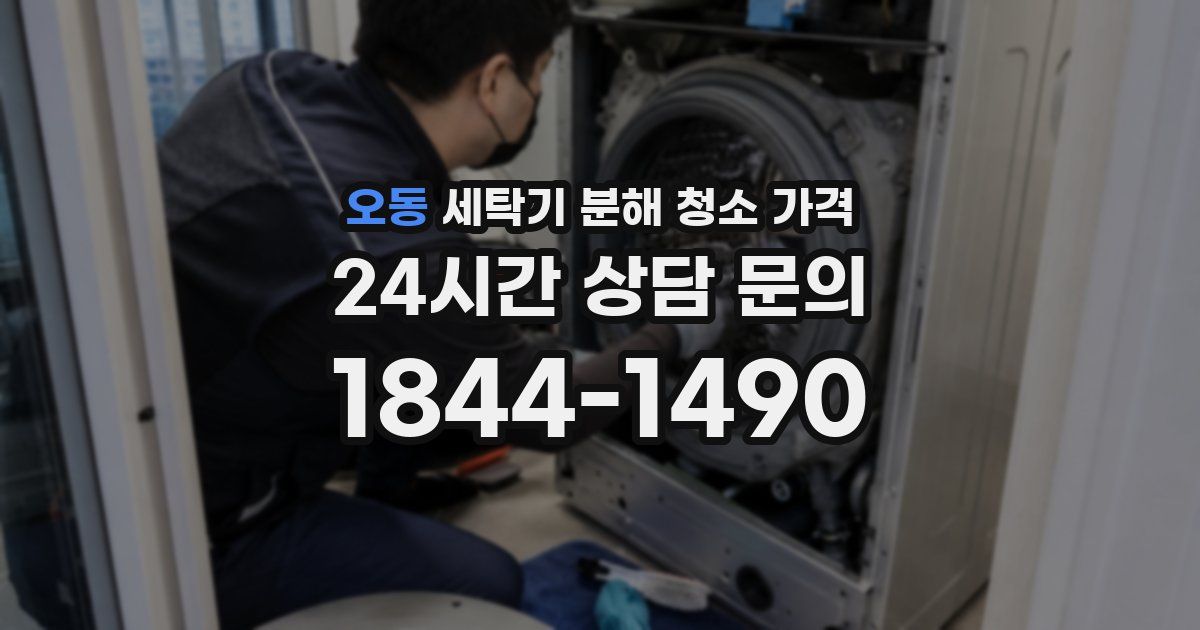 오동 세탁기 분해 청소 가격