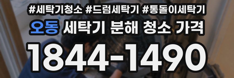 오동 세탁기 분해 청소 가격