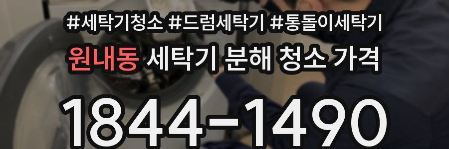 원내동 세탁기 분해 청소 가격
