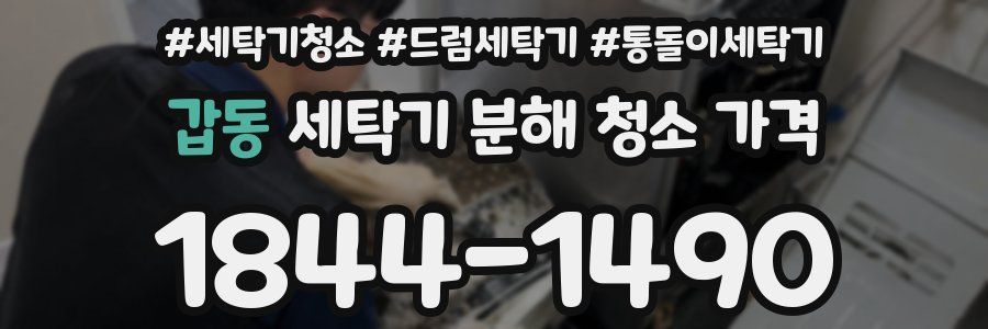 갑동 세탁기 분해 청소 가격