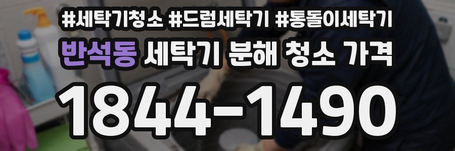 반석동 세탁기 분해 청소 가격