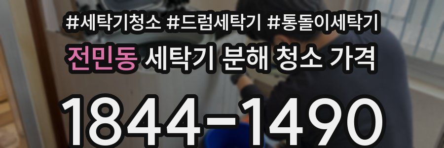전민동 세탁기 분해 청소 가격