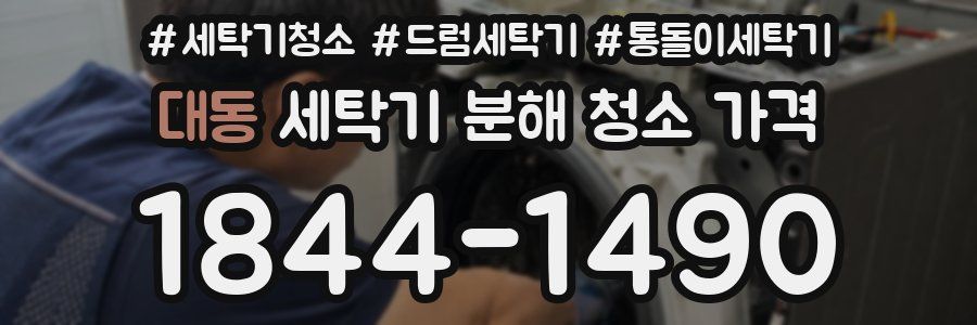 대동 세탁기 분해 청소 가격