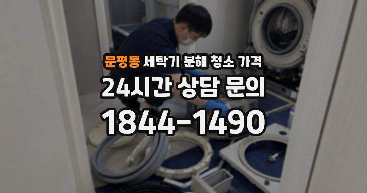 문평동 세탁기 분해 청소 가격