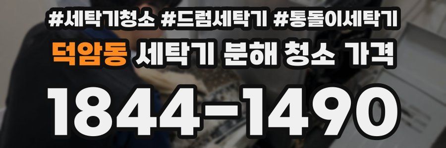 덕암동 세탁기 분해 청소 가격