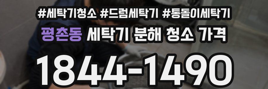 평촌동 세탁기 분해 청소 가격