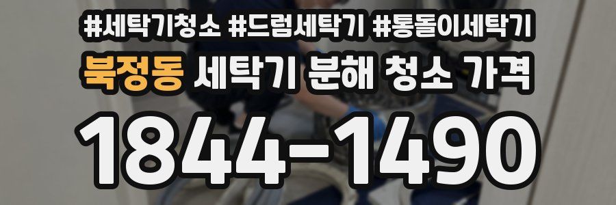 북정동 세탁기 분해 청소 가격