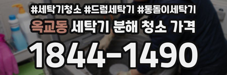 옥교동 세탁기 분해 청소 가격