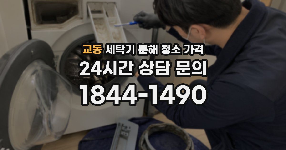 교동 세탁기 분해 청소 가격