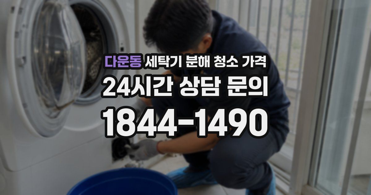 다운동 세탁기 분해 청소 가격