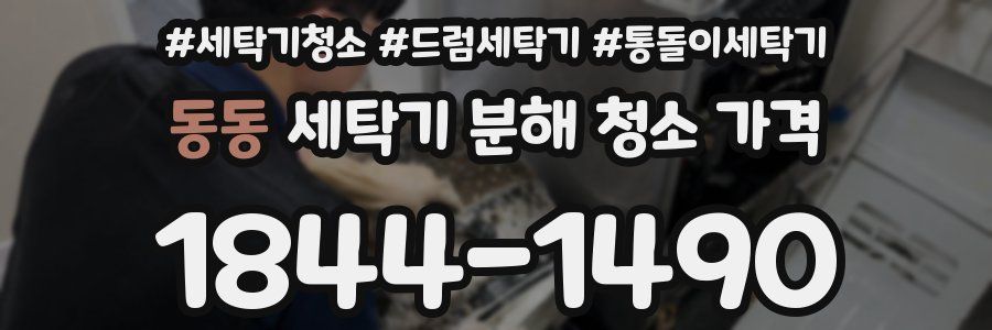 동동 세탁기 분해 청소 가격