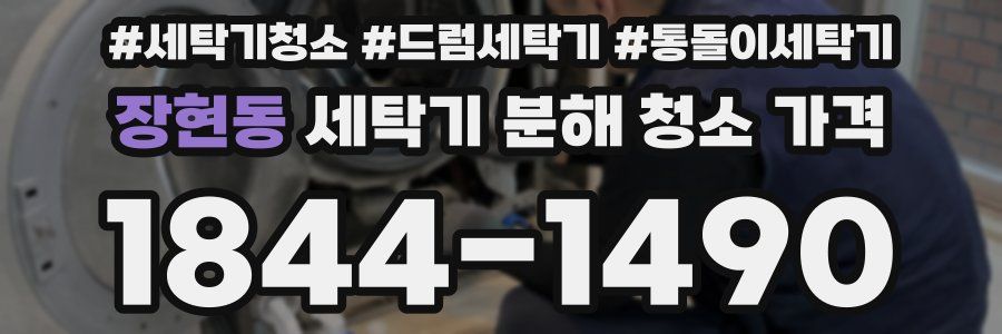 장현동 세탁기 분해 청소 가격