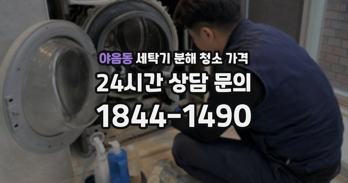 야음동 세탁기 분해 청소 가격