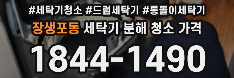 장생포동 세탁기 분해 청소 가격