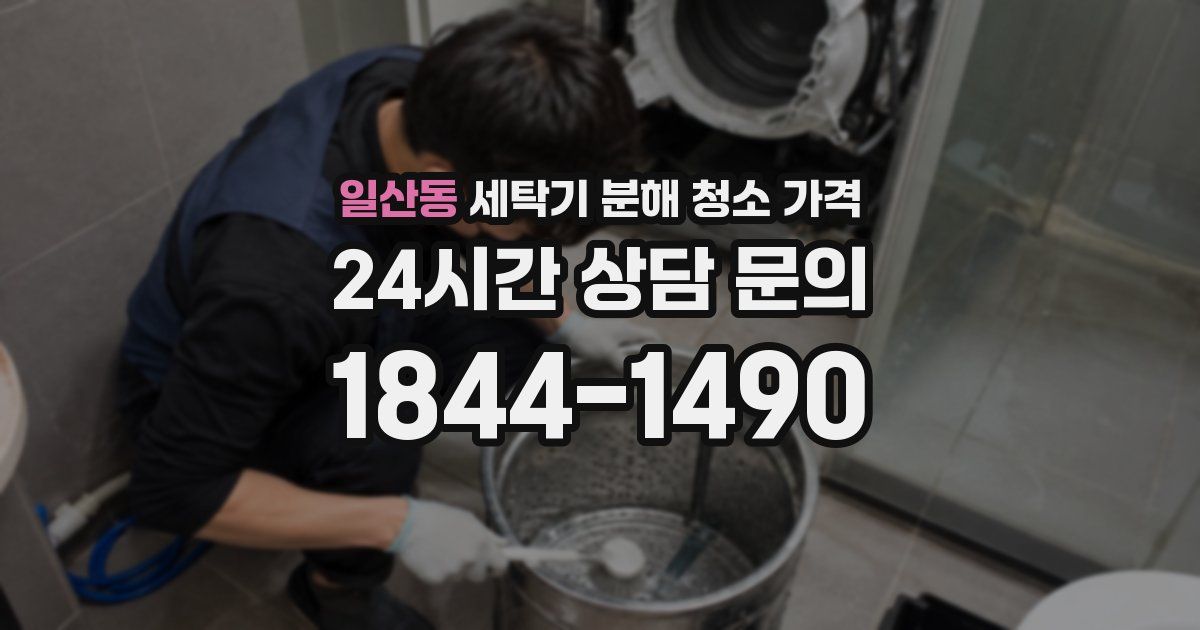 일산동 세탁기 분해 청소 가격
