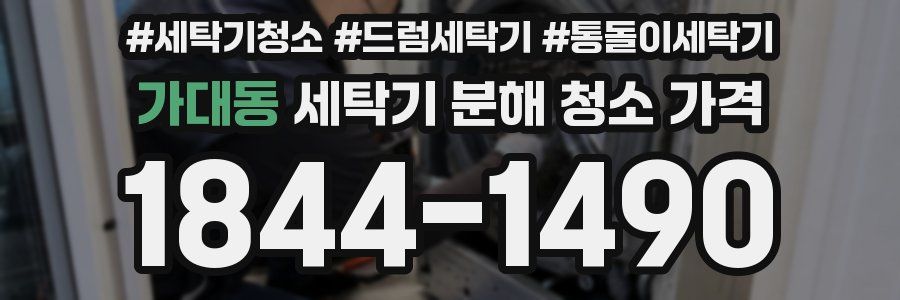 가대동 세탁기 분해 청소 가격