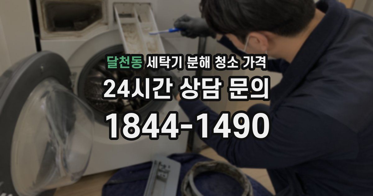 달천동 세탁기 분해 청소 가격