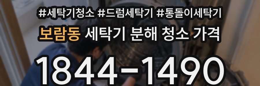 보람동 세탁기 분해 청소 가격