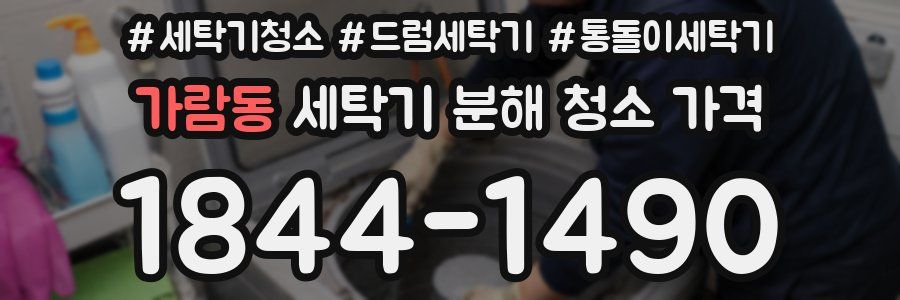 가람동 세탁기 분해 청소 가격