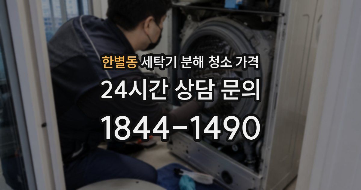 한별동 세탁기 분해 청소 가격