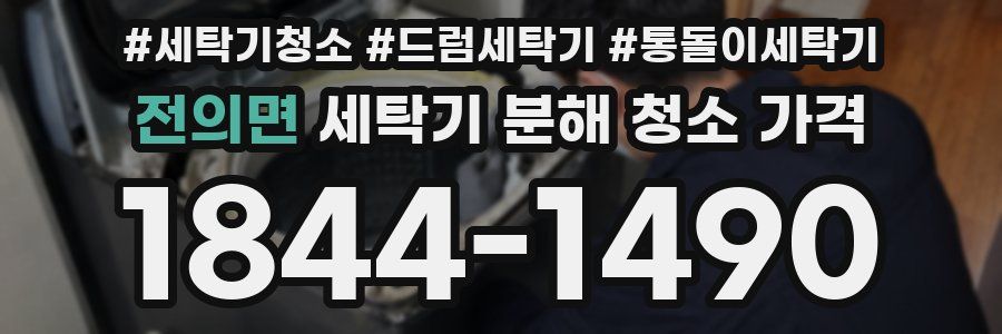 전의면 세탁기 분해 청소 가격