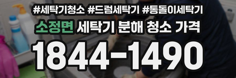 소정면 세탁기 분해 청소 가격