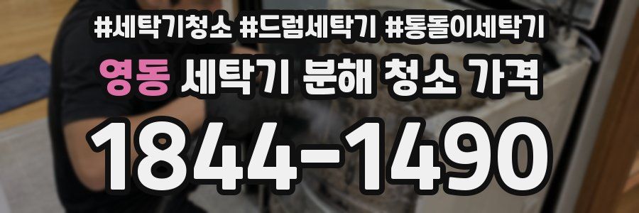 영동 세탁기 분해 청소 가격
