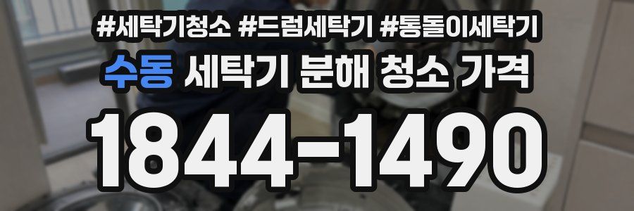 수동 세탁기 분해 청소 가격