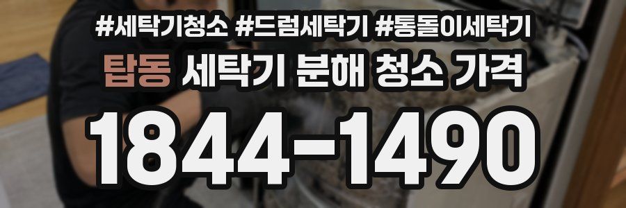 탑동 세탁기 분해 청소 가격