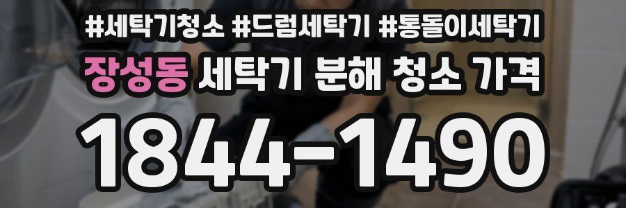 장성동 세탁기 분해 청소 가격