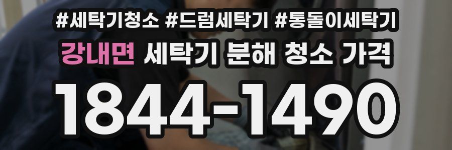 강내면 세탁기 분해 청소 가격