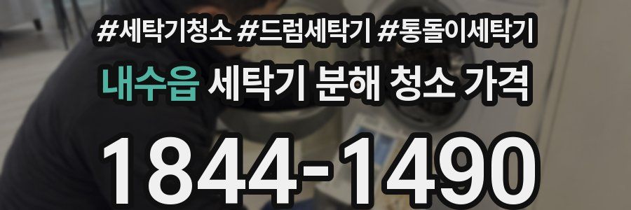 내수읍 세탁기 분해 청소 가격