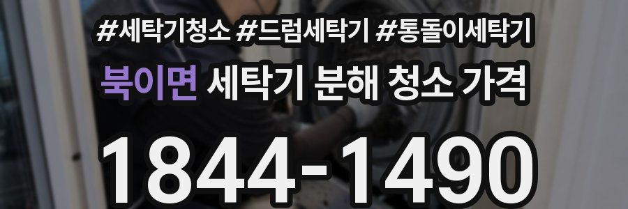 북이면 세탁기 분해 청소 가격
