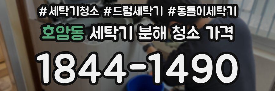호암동 세탁기 분해 청소 가격