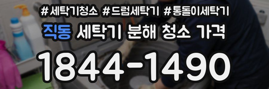 직동 세탁기 분해 청소 가격