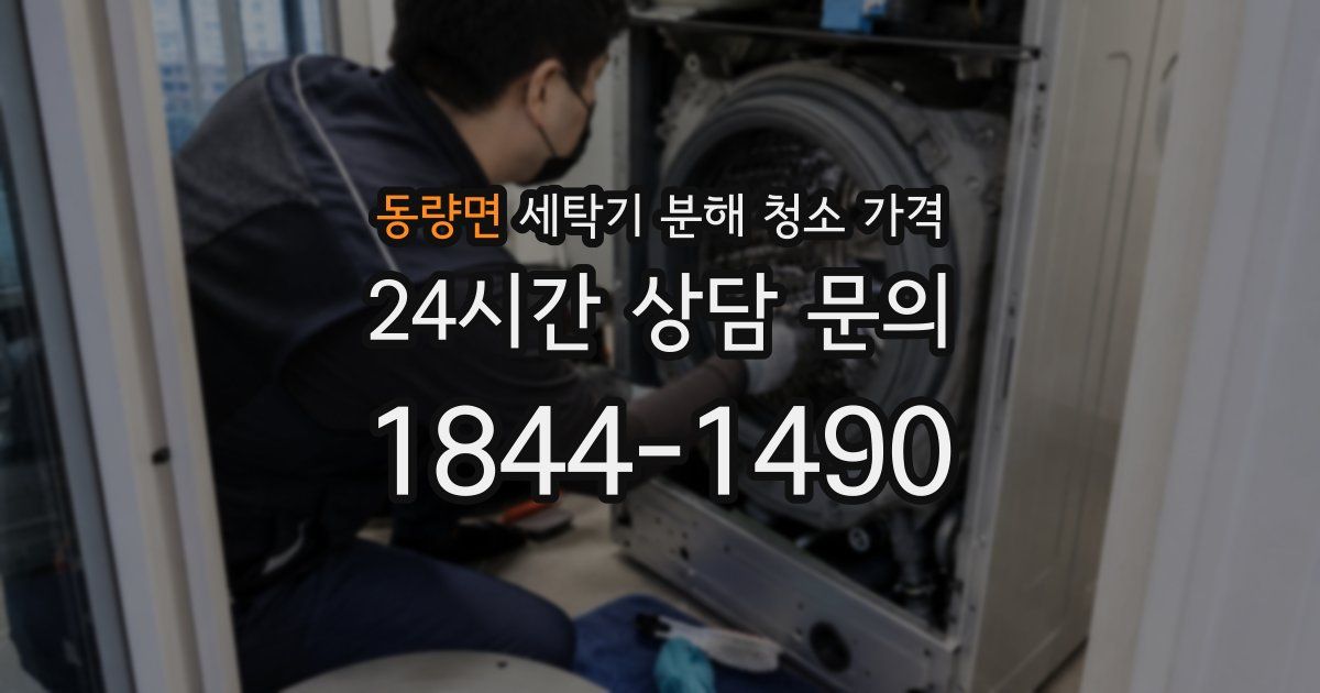 동량면 세탁기 분해 청소 가격