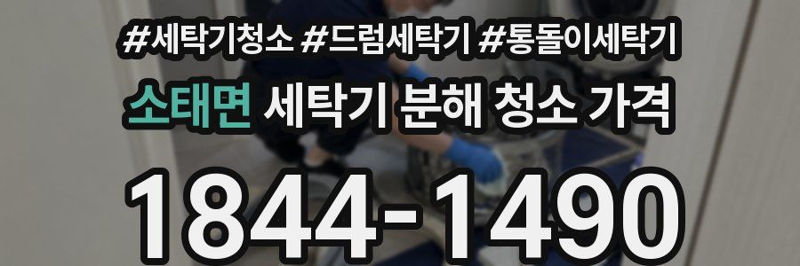 소태면 세탁기 분해 청소 가격