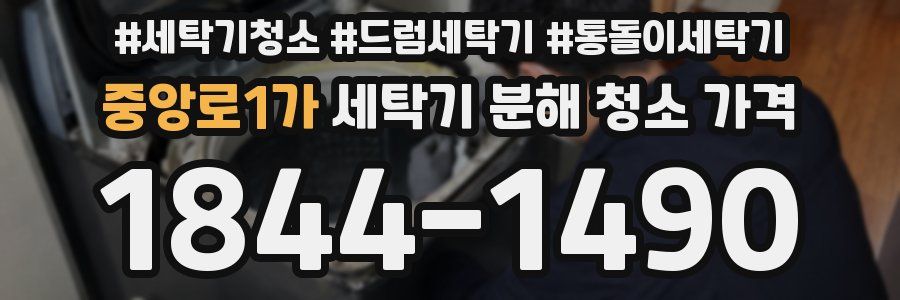 중앙로1가 세탁기 분해 청소 가격
