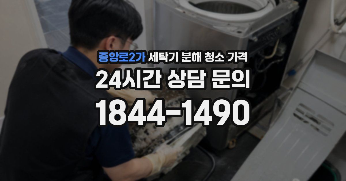 중앙로2가 세탁기 분해 청소 가격