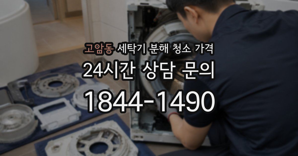 고암동 세탁기 분해 청소 가격