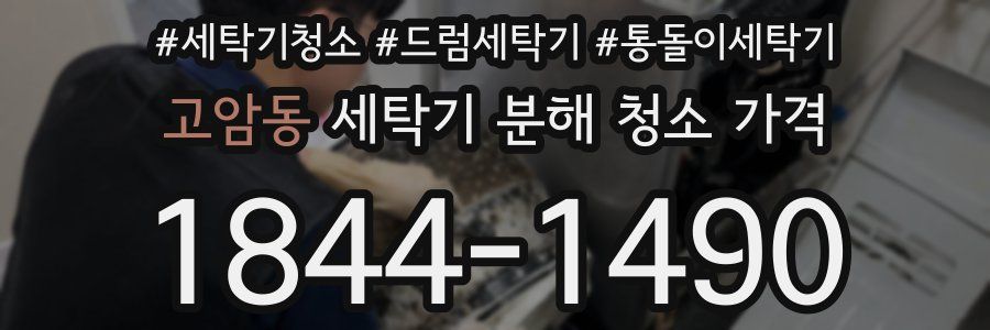 고암동 세탁기 분해 청소 가격