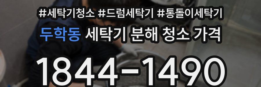 두학동 세탁기 분해 청소 가격