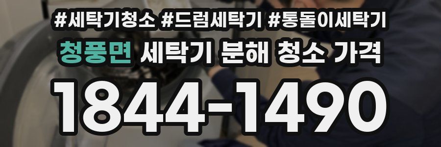 청풍면 세탁기 분해 청소 가격