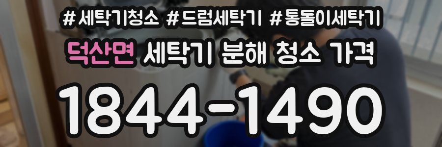 덕산면 세탁기 분해 청소 가격