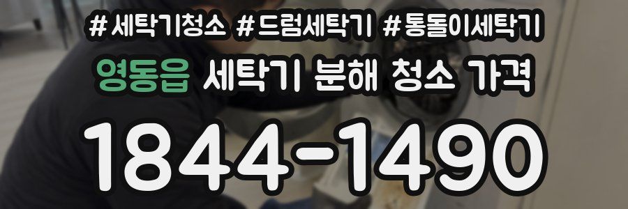 영동읍 세탁기 분해 청소 가격
